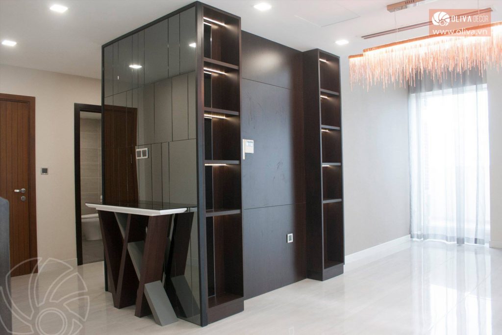 Phòng Ăn - Thiết kế thi công nội thất hiện đại căn hộ penthouse RiverPark Phú Mỹ Hưng - Oliva Decor