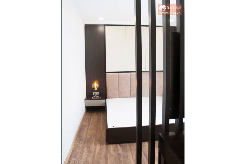 Phòng Ngủ - Thiết kế thi công nội thất hiện đại căn hộ penthouse RiverPark Phú Mỹ Hưng - Oliva Decor
