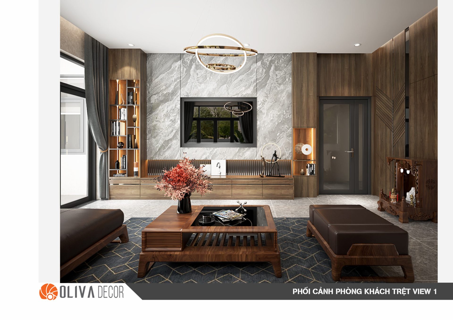 THIẾT KẾ NỘI THẤT VILLA KDC 5A, TP. SÓC TRĂNG